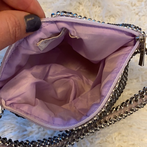 Cache Silver Sequin Wristlet Can be styled 2 ways 🩶 - Picture 8 of 11
